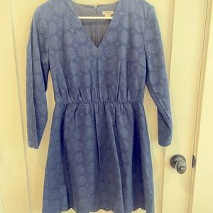 Long Sleeve Navy J. Crew Dress